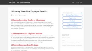 JCPenney PowerLine Employee Benefits