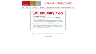 Pay my bill - JCPenney Online Credit Center
