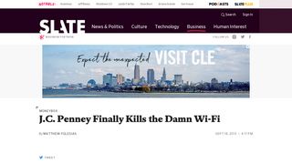 J.C. Penny ends Wi-Fi.