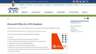 Microsoft Office for JCPS Students | JCPS