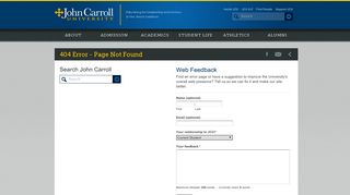 Banner Web – Transition - John Carroll University