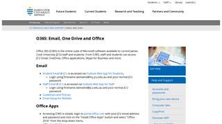 O365: Email, One Drive and Office - JCU Australia