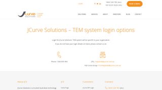 JCurve Solutions TEM System Login | Telecom Expense Management