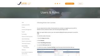 Checking Active User Licenses – JCurve Solutions
