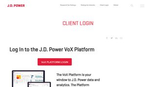 Client Login | J.D. Power