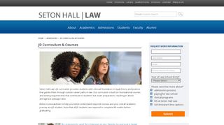 JD Curriculum & Courses - Seton Hall Law School