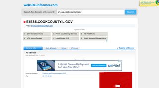 e1ess.cookcountyil.gov at WI. JD Edwards - Website Informer