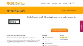 Single sign-on – JDEMart