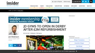 JD Gyms to open in Derby after £2m refurbishment | Insider Media Ltd