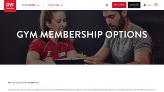 Gym Membership Options | DW Fitness First