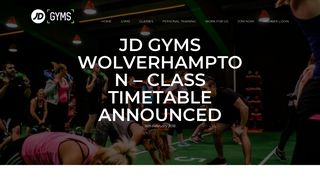 JD GYMS WOLVERHAMPTON - CLASS TIMETABLE ANNOUNCED ...