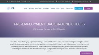 Pre-Employment Background Check & Screening | JDP - JD Palatine