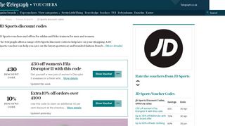 JD Sports discount codes: 10% off deals - The Telegraph
