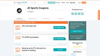 JD Sports Promo Codes - Save 50% w/ Feb. 2019 Coupons