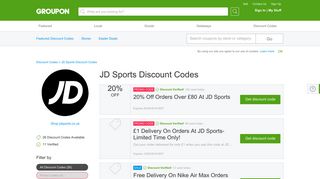 JD Sports Discount Codes & Promo Codes February 2019 | Groupon