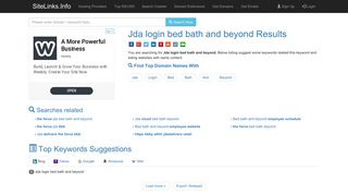 Jda login bed bath and beyond Results For Websites Listing