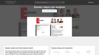 Epower Raleys. PeopleSoft 8 Sign-in - Popular Website Reviews