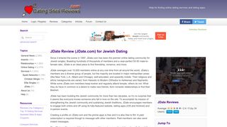 JDate Review (JDate.com) for Jewish Dating - Dating Sites Reviews