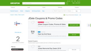JDate Coupons, Promo Codes & Deals 2019 - Groupon