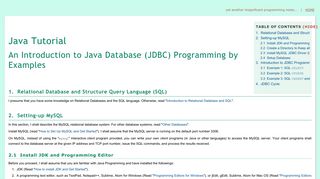 Java Tutorial - An Introduction to Java Database Programming (JDBC ...