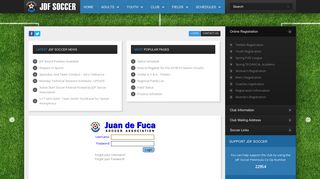 Coaches Login - Juan de Fuca Soccer Association