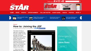 How to: Joining the JDF | Features | Jamaica Star