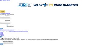 Login to Your JDRF Account - JDRF Walk to Cure Diabetes