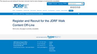 Register and Recruit for the JDRF Walk - JDRF