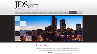 Portal Login - JDS Professional Group