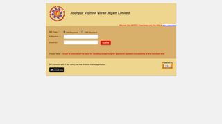 Jodhpur Vidhyut Vitran Nigam Limited - BillDesk