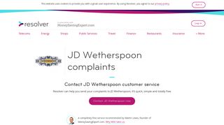 JD Wetherspoon Complaints Email & Phone | Resolver