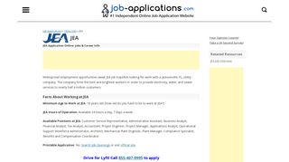 JEA Application, Jobs & Careers Online - Job-Applications.com