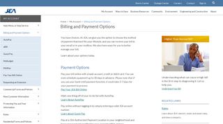Billing and Payment Options | My Account | JEA