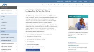 MyWay | Billing and Payment Options | My Account | JEA