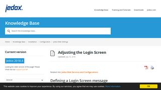 Adjusting the Login Screen - Jedox Knowledge BaseJedox ...