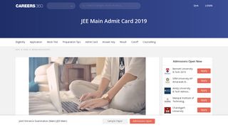 JEE Main Admit Card 2019/ Hall Ticket (JAN Exam) - Released!
