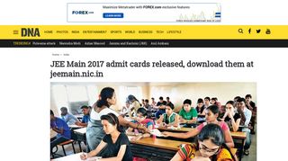 JEE Main 2017 admit cards released, download them at jeemain.nic.in