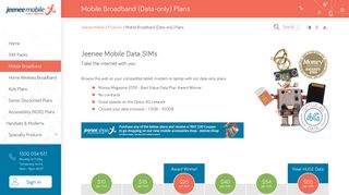 Mobile Broadband (Data-only) Plans – Jeenee Mobile