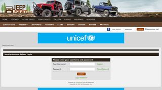 Login - JeepForum.com Gallery