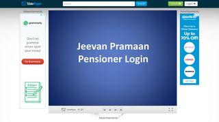 Jeevan Pramaan Pensioner Login - ppt download - SlidePlayer