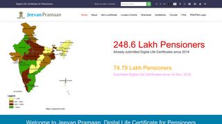 Jeevan Pramaan :: Life Certificate for Pensioners ** DeitY ...