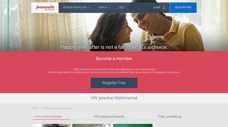 HIV Positive Matrimonial - HIV Positive Marriage - Jeevansathi.com