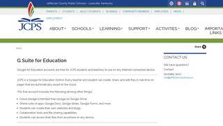 G Suite for Education | JCPS