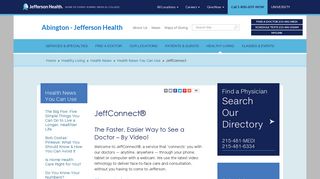 JeffConnect - Abington - Jefferson Health