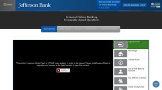 Personal Online Banking Frequently Asked Questions | Jefferson Bank