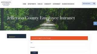 Employee Login - Welcome to Jefferson County