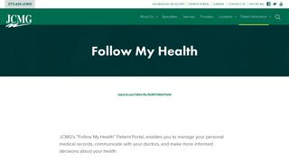 Follow My Health - JCMG