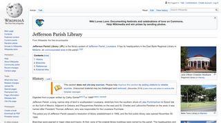 Jefferson Parish Library - Wikipedia