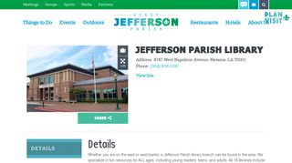 Jefferson Parish Library - Visit Jefferson Parish