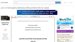 jefis the nj jefis services application for dc cases - DocPlayer.net